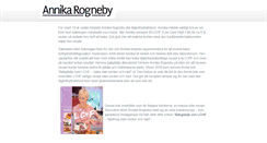 Desktop Screenshot of annikarogneby.se